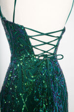 Emerald Sequin Gown