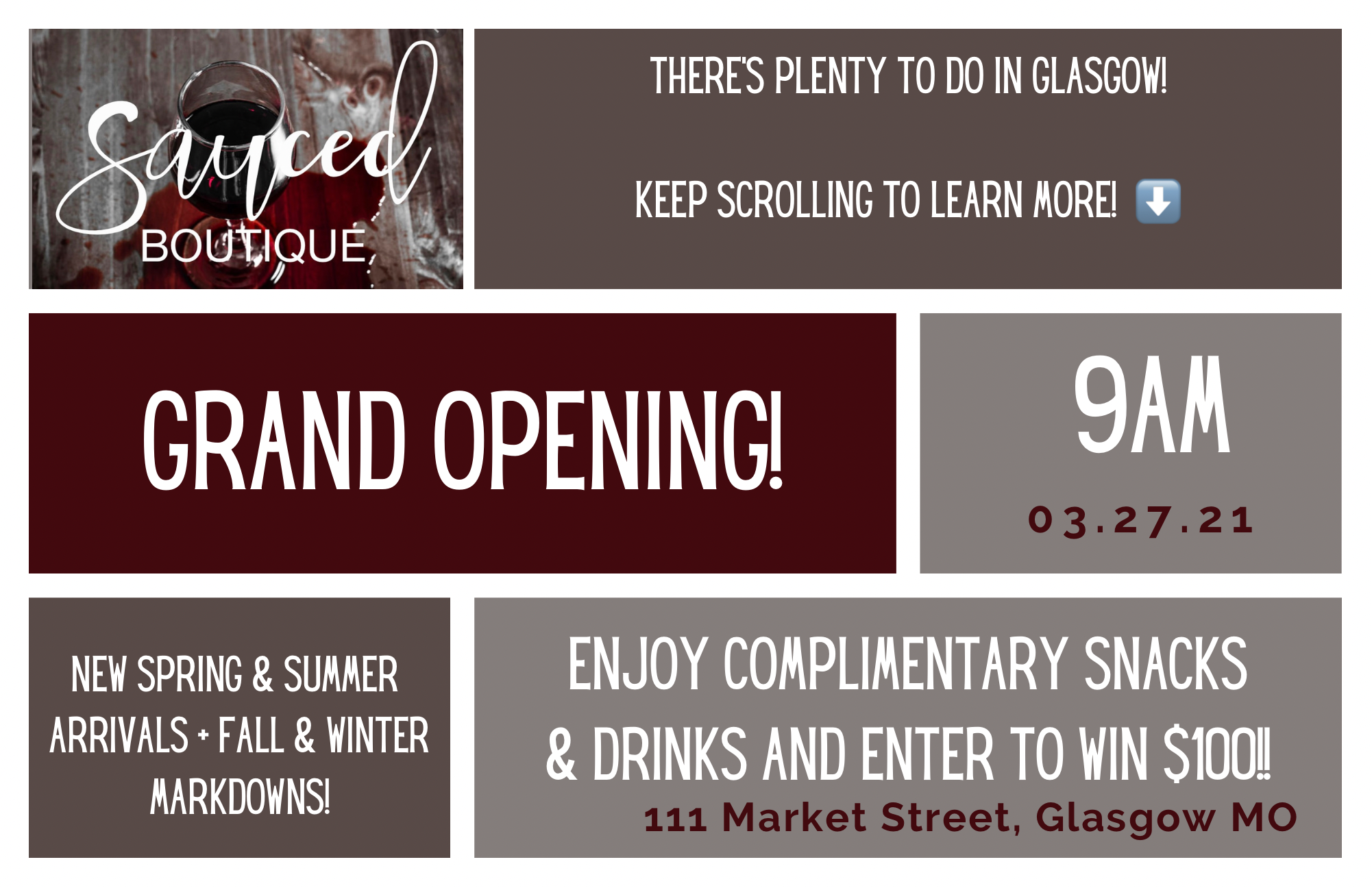GRAND OPENING EVENT - March 27, 2021