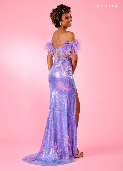 Strapless Fit & Flare Gown - Lilac
