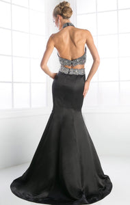Beaded Halter Gown