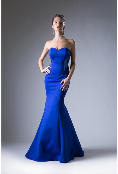 Royal Strapless Gown