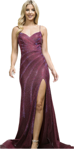 Rhinestone Trumpet Gown