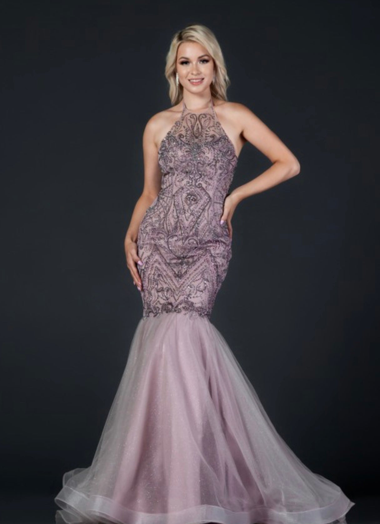 Mauve Mermaid Gown