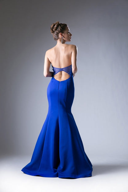 Royal Strapless Gown