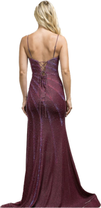 Rhinestone Trumpet Gown