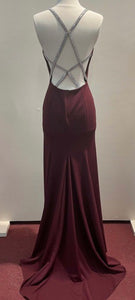 Black Gown with Diamond Straps